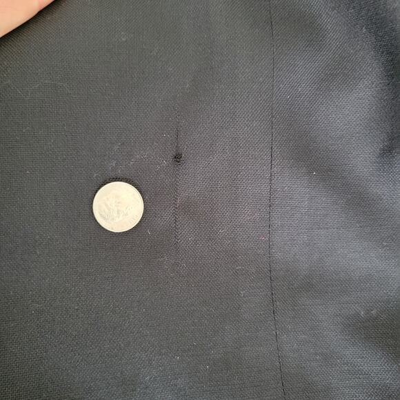 Tory Burch Flat Front Culottes Black Wide Leg Wool Mid Rise Chic Women 0 - Picture 14 of 14